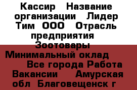 Кассир › Название организации ­ Лидер Тим, ООО › Отрасль предприятия ­ Зоотовары › Минимальный оклад ­ 12 000 - Все города Работа » Вакансии   . Амурская обл.,Благовещенск г.